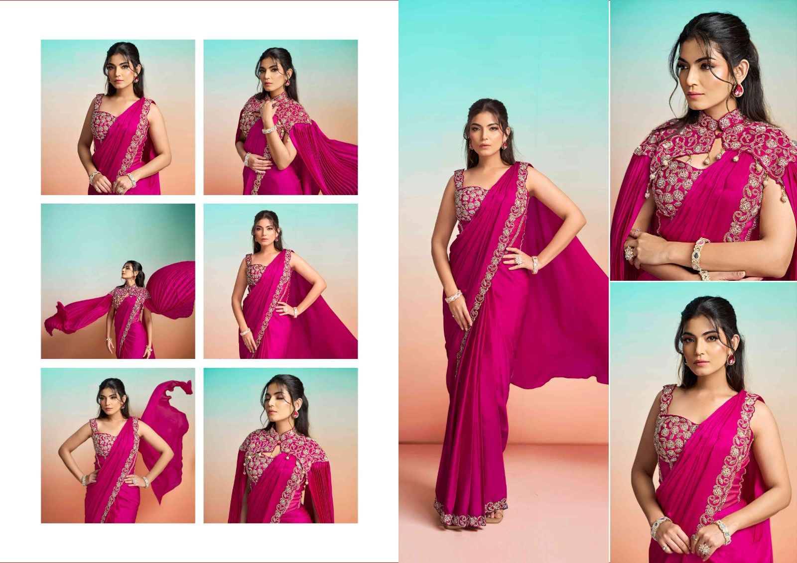 It Girl Edit By Mahotsav Creation 26906 To 26919 Series Indian Traditional Wear Collection Beautiful Stylish Fancy Colorful Party Wear & Occasional Wear Pure Silk Sarees At Wholesale Price